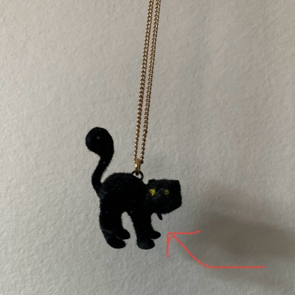 New vintage black cat pendant necklace - Picture 12 of 13